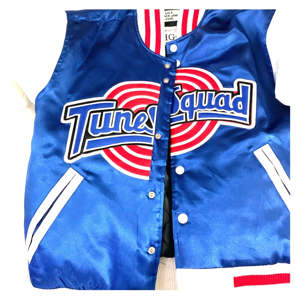 2 tune squad his/hers bomber jackets.